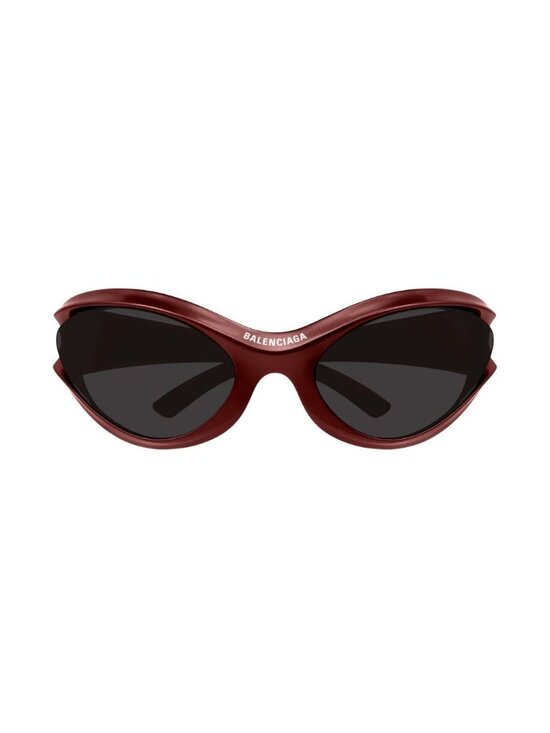NEW BALENCIAGA SUNGLASSES BB0317S 002 UNISEX BURGUNDY/GRAY EYEWEAR